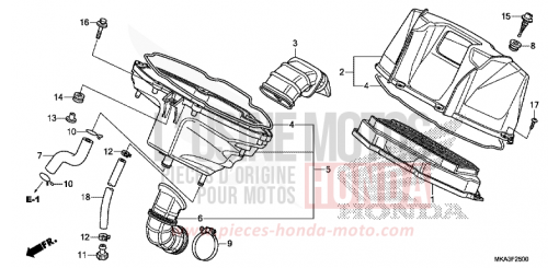FILTRE A AIR NC750XDH de 2017